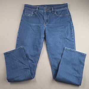 Mott & Bow Slim Boyfriend Jeans Women's 29x30 Medium Blue Wash Stretch Denim NYC